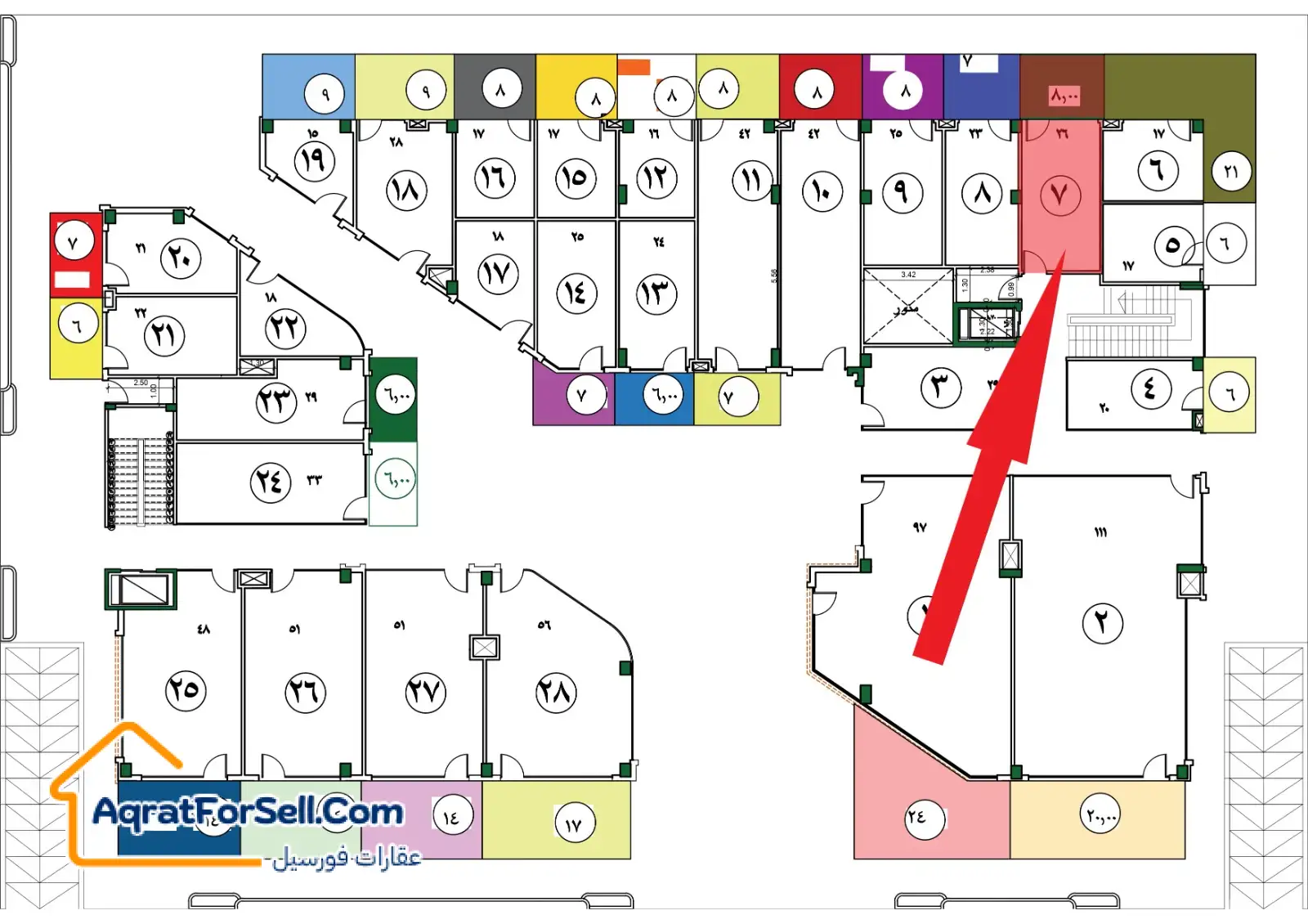 محل 26 متر مول ركاز الشروق على محور جمال عبد الناصر مباشرة